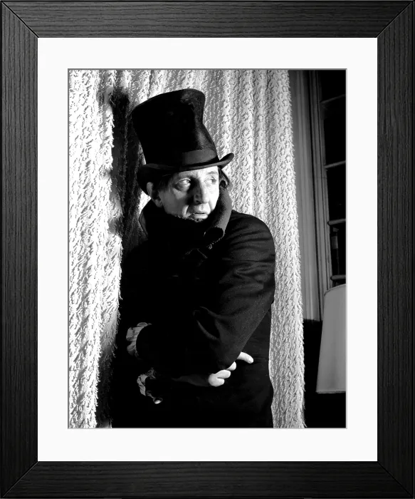 Framed Print : A CHRISTMAS CAROL, Basil Rathbone, aired December 25, 1944