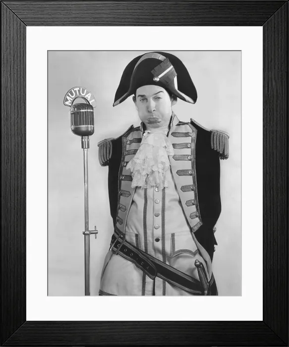 Framed Print : THREE RING TIME, Milton Berle immitating Charles Laughton as Captain Bligh, 1941-1943