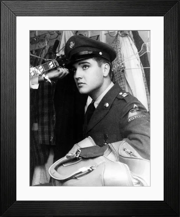 Framed Print : Private Elvis Presley, in Frankfurt, Germany, October 25, 1958