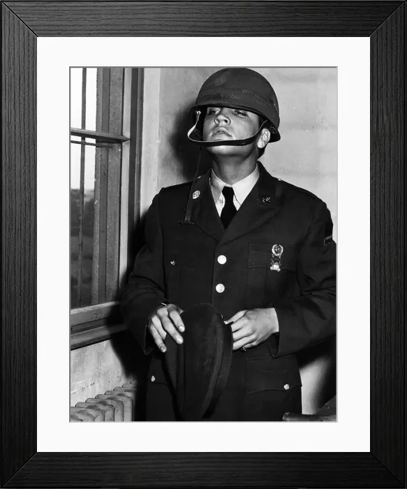 Framed Print : Private Elvis Presley, in Friedburg, Germany, October 2, 1958