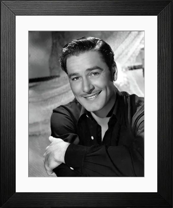 Framed Print : ERROL FLYNN, Warner Brothers, 4 / 25 / 47