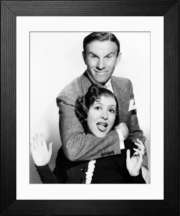 Framed Print : George Burns and Gracie Allen, 1936 Framed Print : George Burns and Gracie Allen, 1936