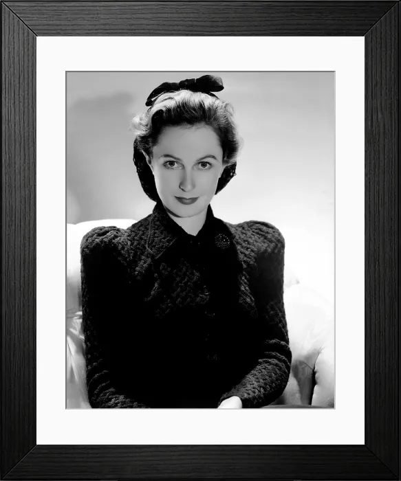 Framed Print : Geraldine Fitzgerald, ca. 1939 Framed Print : Geraldine Fitzgerald, ca. 1939