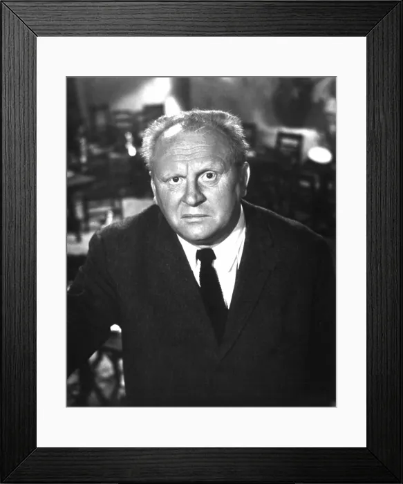 Framed Print : Gert Frobe, ca 1960s Framed Print : Gert Frobe, ca 1960s