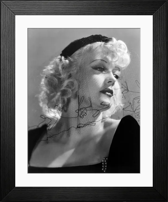 Framed Print : Marion Martin, 1938 Framed Print : Marion Martin, 1938