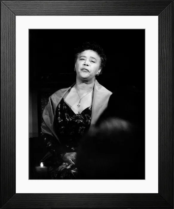 Framed Print : Singer Mabel Mercer, 1975 Framed Print : Singer Mabel Mercer, 1975