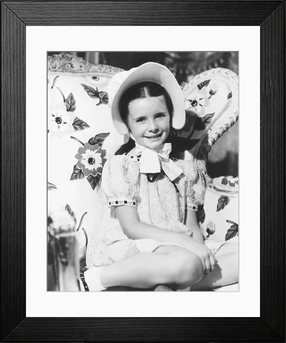 Framed Print : Margaret O'Brien, 1943 Framed Print : Margaret O'Brien, 1943