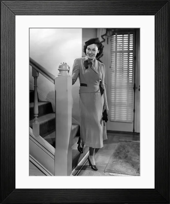 Framed Print : Maureen O'Sullivan, MGM portrait by Clarence Sinclair Bull, ca. 1937