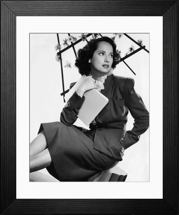 Framed Print : Merle Oberon, 1945