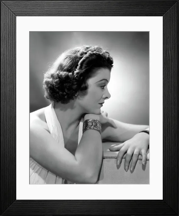 Framed Print : MYRNA LOY, MGM, 1937; portrait by Clarence Bull Framed Print : MYRNA LOY, MGM, 1937; portrait by Clarence Bull