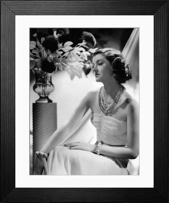 Framed Print : Myrna Loy, MGM portrait, 1938 Framed Print : Myrna Loy, MGM portrait, 1938