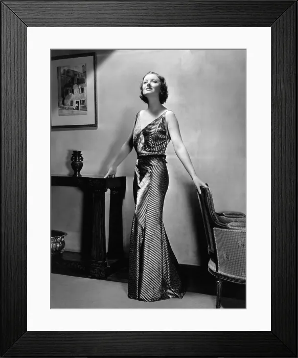 Framed Print : Myrna Loy, MGM portrait by Clarence Sinclair Bull, ca. 1933