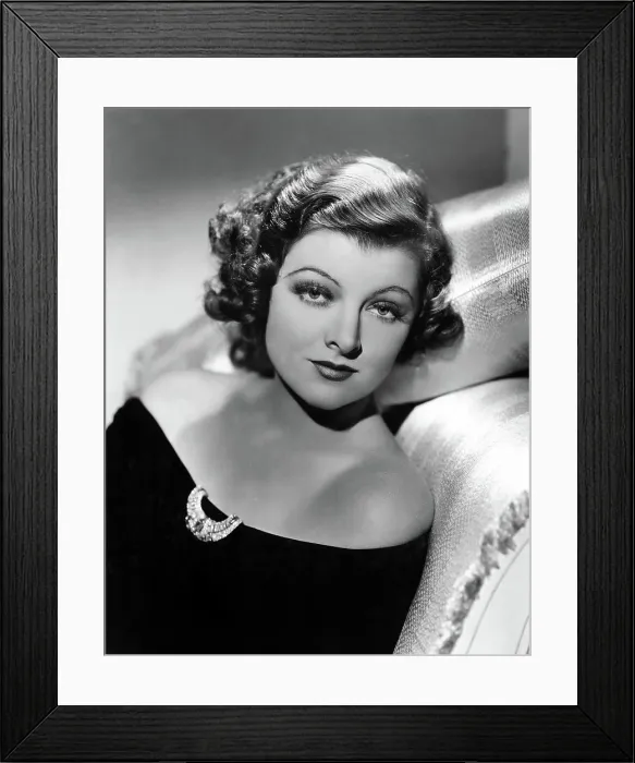 Framed Print : MYRNA LOY by Clarence Sinclair Bull, 12 / 21 / 35