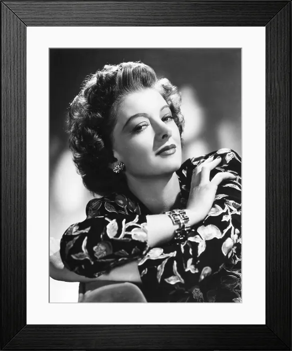 Framed Print : Myrna Loy, MGM portrait, 1940s