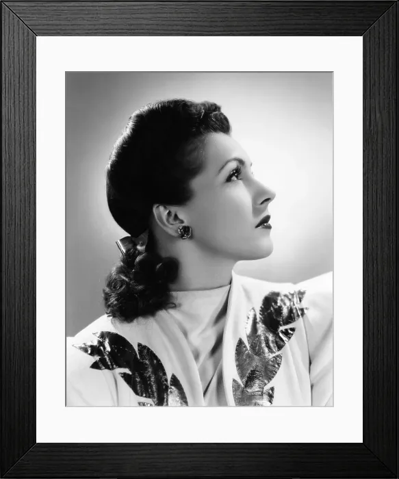 Framed Print : Nancy Kelly, Universal portrait by Ray Jones, 1940