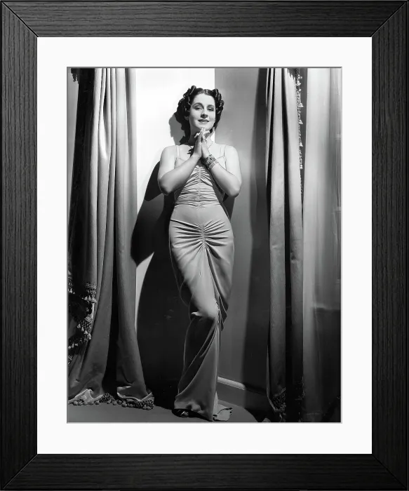 Framed Print : NORMA SHEARER, MGM photograph by Hurrell, 3 / 12 / 36