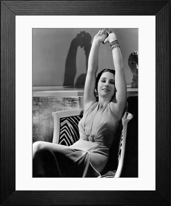Framed Print : Norma Shearer, MGM portrait by Hurrell, ca. 1934