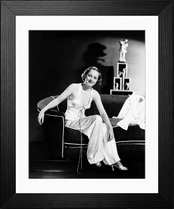 Framed Print : Olivia de Havilland, ca. 1936