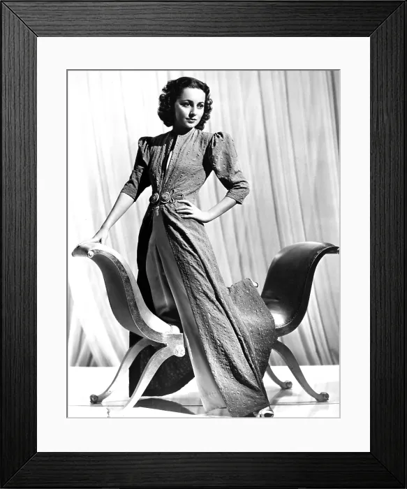 Framed Print : Olivia De Havilland, 1938