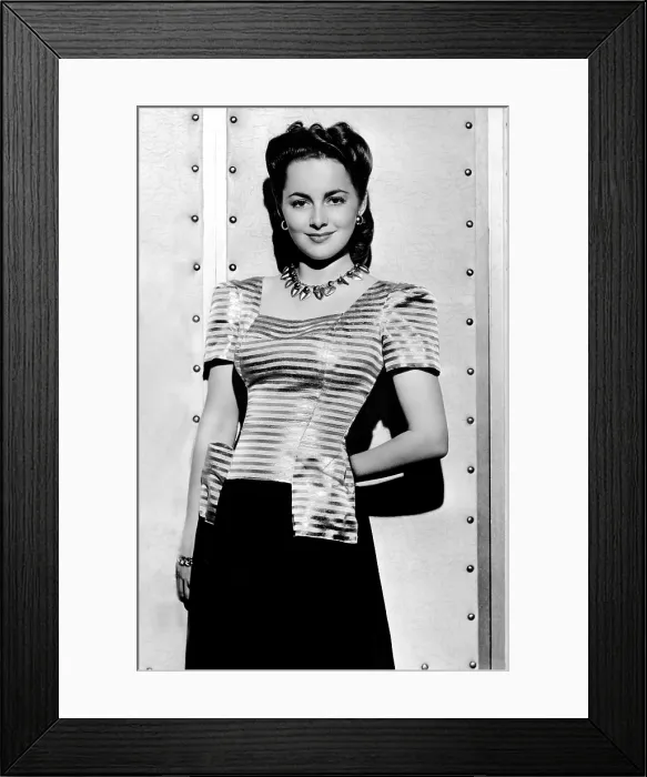 Framed Print : Olivia de Havilland, Warner Bros. publicity shot, 1942
