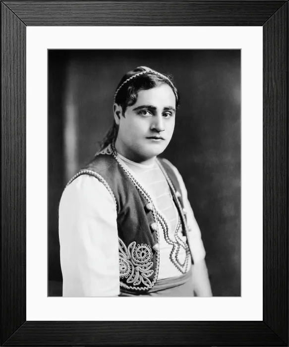 Framed Print : Opera singer Beniamino Gigli in LA GIOCONDA, ca. 1910s