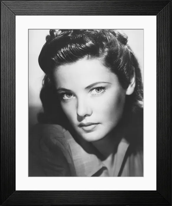 Framed Print : Gene Tierney, 1940