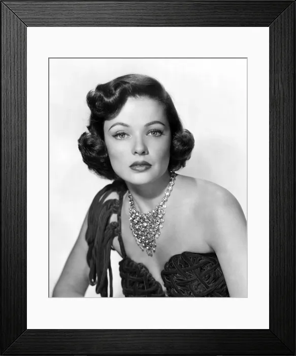 Framed Print : Gene Tierney, late 1940s-early 1950s