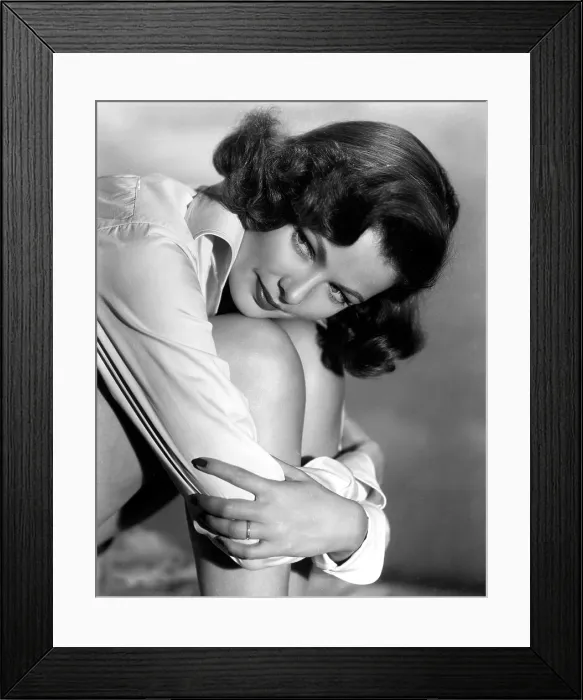 Framed Print : Gene Tierney in the early 1950s Framed Print : Gene Tierney in the early 1950s