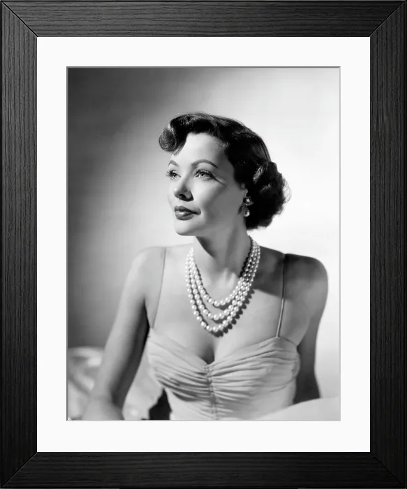 Framed Print : Gene Tierney, 1950