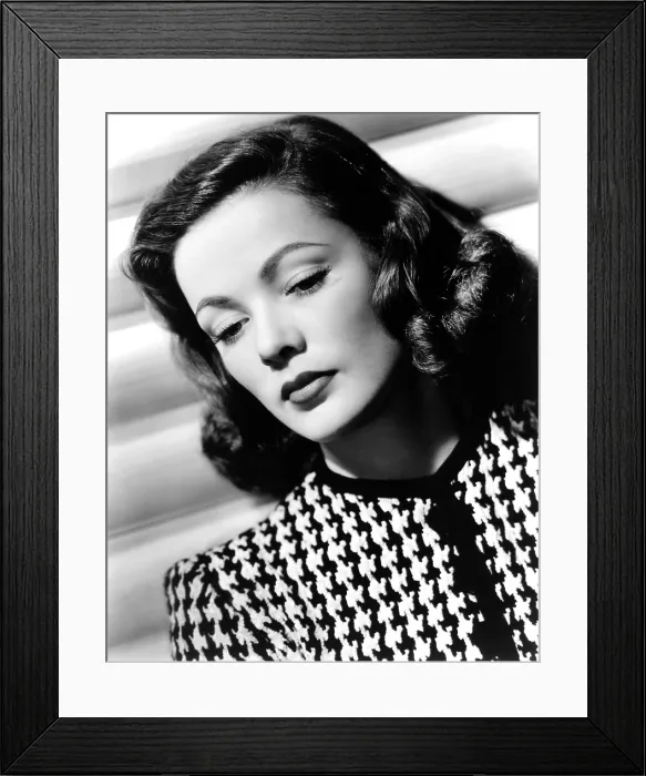 Framed Print : Gene Tierney, circa 1940s