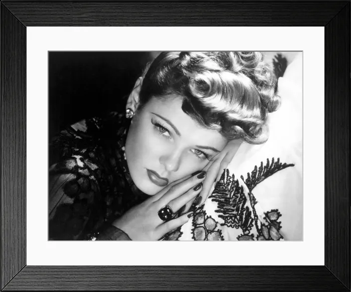 Framed Print : Gene Tierney, 1940s Framed Print : Gene Tierney, 1940s