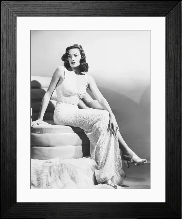 Framed Print : Gene Tierney, late 1940s