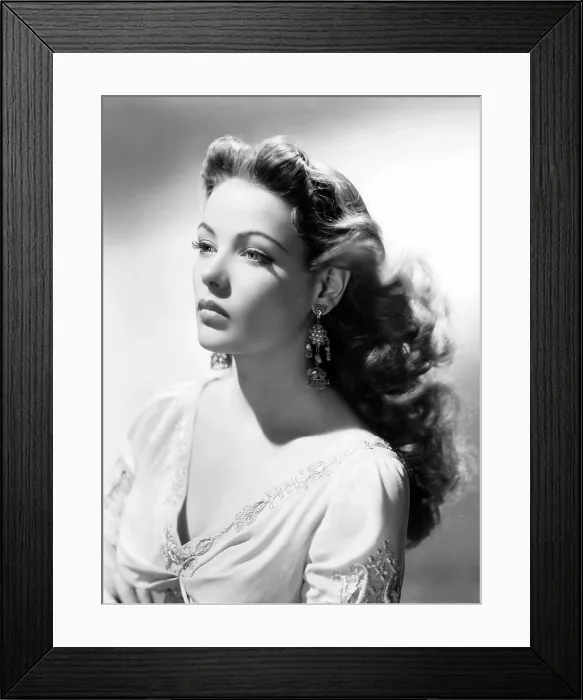 Framed Print : Gene Tierney, 1940s
