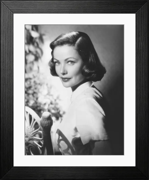 Framed Print : Gene Tierney, ca. 1950