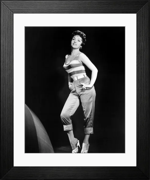 Framed Print : Gina Lollobrigida, ca. late 1950s