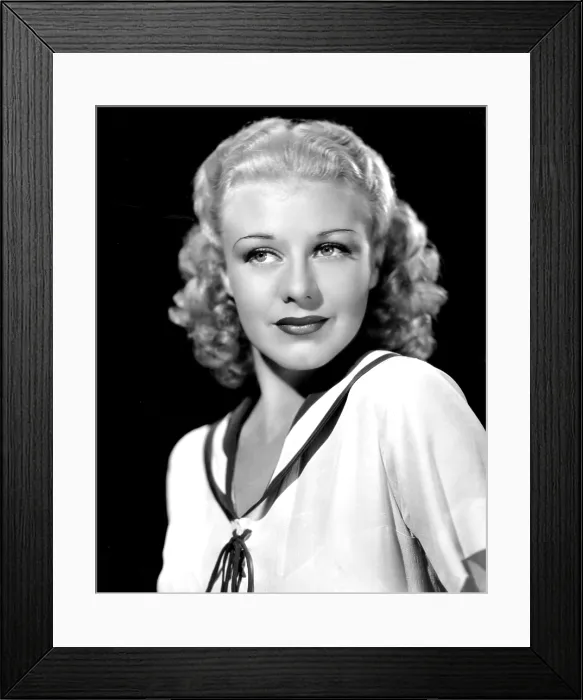 Framed Print : GINGER ROGERS, in a publicity portrait for RKO, c. 1936 Framed Print : GINGER ROGERS, in a publicity portrait for RKO, c. 1936