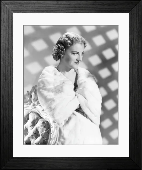 Framed Print : Gracie Fields wearing ermine jacket, ca. late 1930s. 20th Century-Fox Film Corporation, TM & Copyright / courtesy Everett Collection Framed Print : Gracie Fields wearing ermine jacket, ca. late 1930s. 20th Century-Fox Film Corporation, TM & Copyright / courtesy Everett Collection