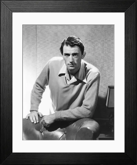 Framed Print : Gregory Peck, 1946