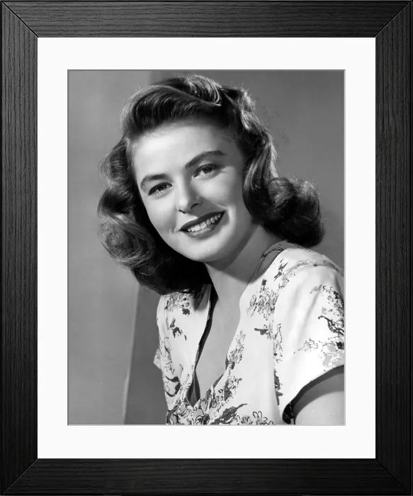 Framed Print : Ingrid Bergman, 1945
