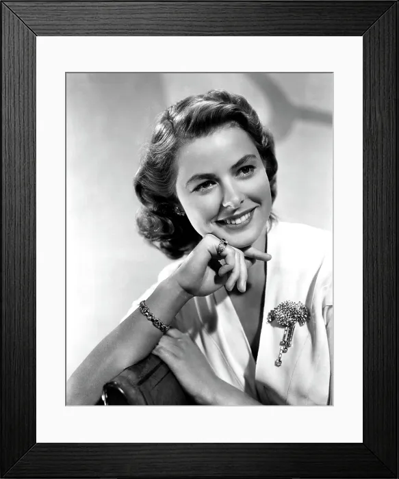 Framed Print : INGRID BERGMAN, portrait