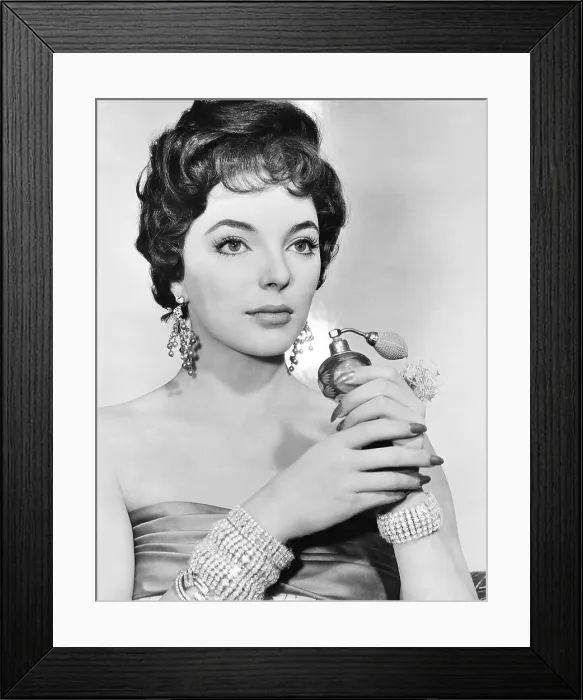 Framed Print : Joan Collins, ca. late 1950s Framed Print : Joan Collins, ca. late 1950s