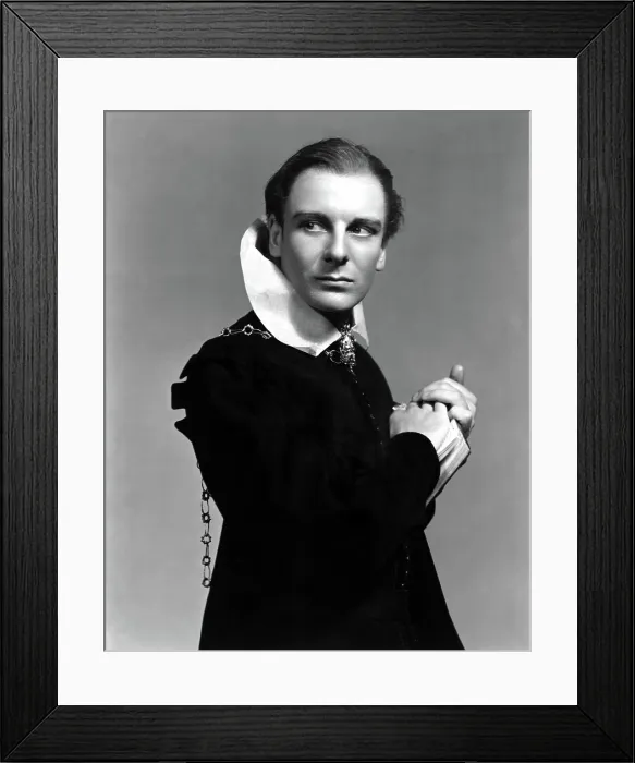 Framed Print : John Gielgud as HAMLET, around 1936