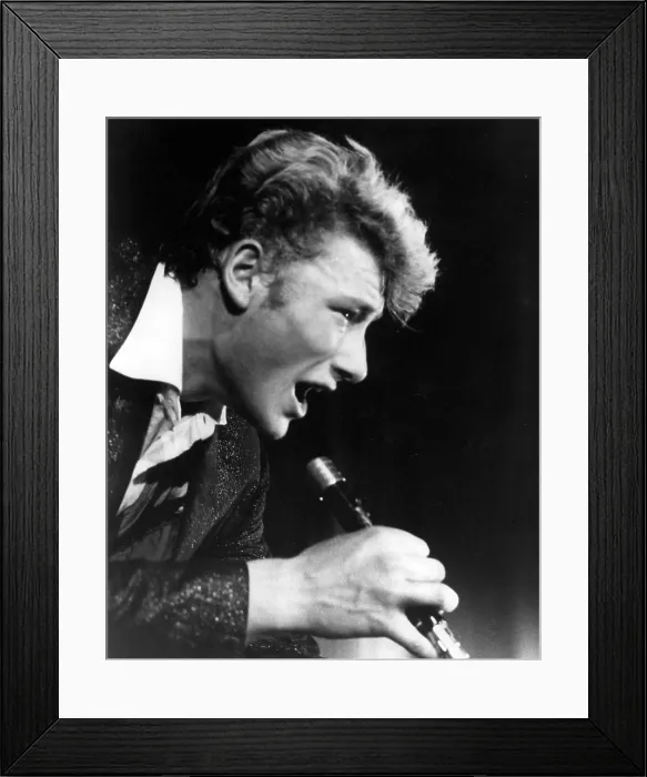 Framed Print : JOHNNY HALLYDAY, circa 1961 portrait