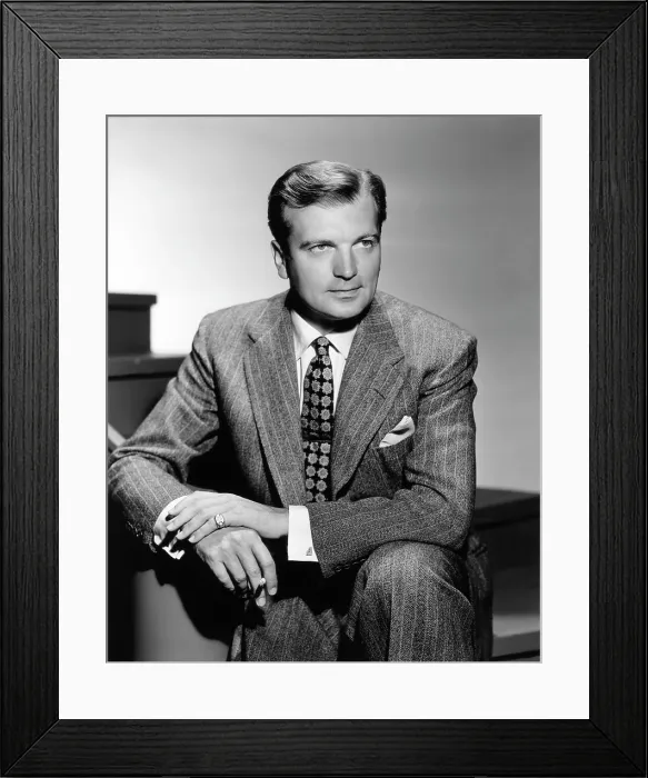 Framed Print : John Loder, ca. late 1940s Framed Print : John Loder, ca. late 1940s
