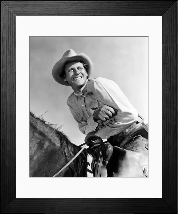 Framed Print : Joel McCrea, in film Union Pacific, 1940