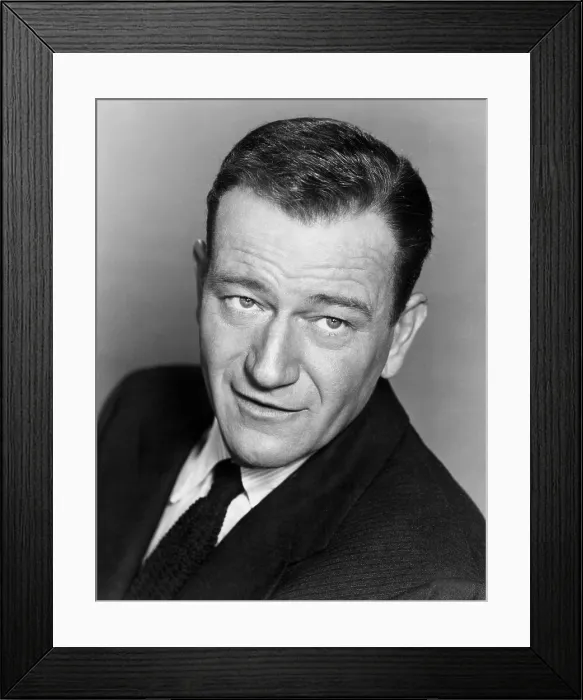 Framed Print : John Wayne, Warner Brothers, 1956
