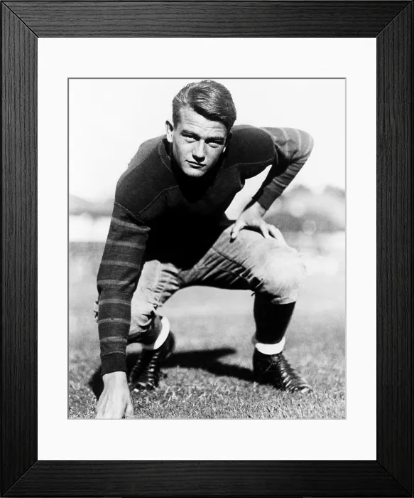 Framed Print : John Wayne, on the USC football team, ca. 1926 Framed Print : John Wayne, on the USC football team, ca. 1926