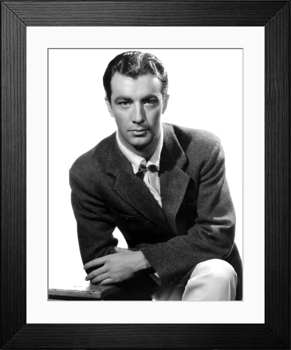 Framed Print : Robert Taylor, photo dated 05-14-1935. Photo by Clarence Sinclair Bull