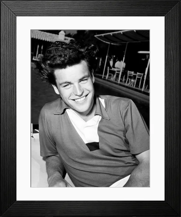 Framed Print : Robert Wagner, relaxing at Palm Springs, ca. 1953 Framed Print : Robert Wagner, relaxing at Palm Springs, ca. 1953