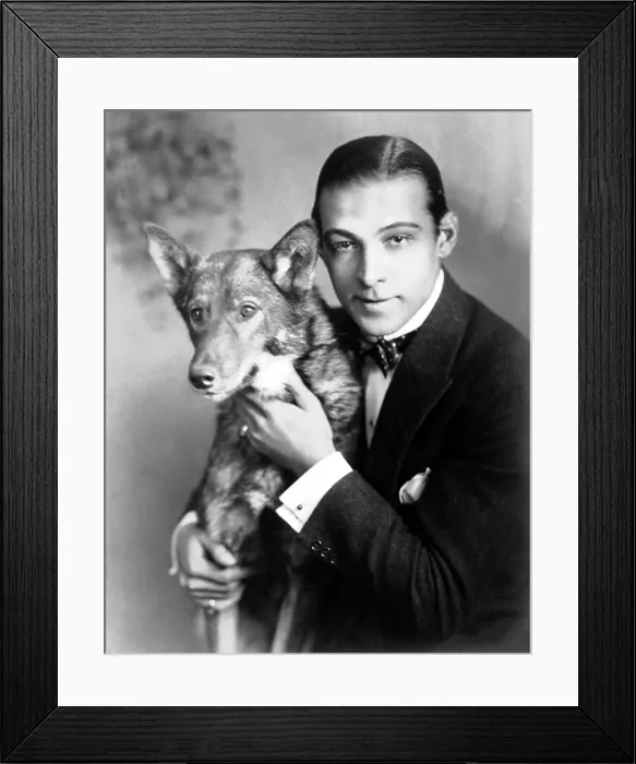 Framed Print : Rudolph Valentino, circa 1920s Framed Print : Rudolph Valentino, circa 1920s